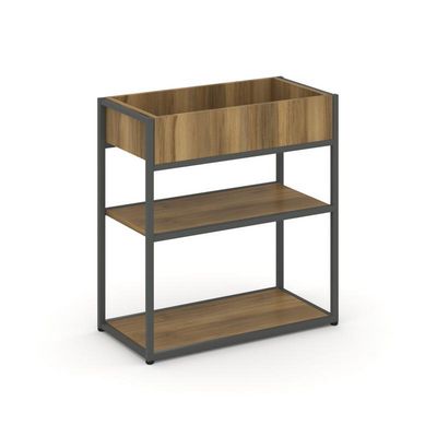 Rift RF.STM-013 (Сандал янтарный/Антрацит) Стеллаж металлический низкий приставной