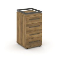 Rift RF.TPR-002 (Сандал янтарный/Антрацит) Тумба приставная + рамка