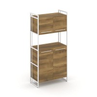 Rift RF.SS-42 (Сандал янтарный/Белый) Шкаф 4 ниши широкий