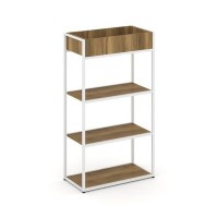 Rift RF.STM-002 (Сандал янтарный/Белый) Стеллаж металлический высокий приставной