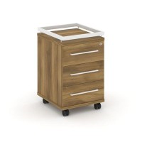 Rift RF.TM-003 (Сандал янтарный/Белый) Тумба мобильная усиленная + рамка