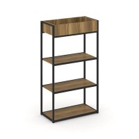 Rift RF.STM-003 (Сандал янтарный/Черный) Стеллаж металлический высокий приставной