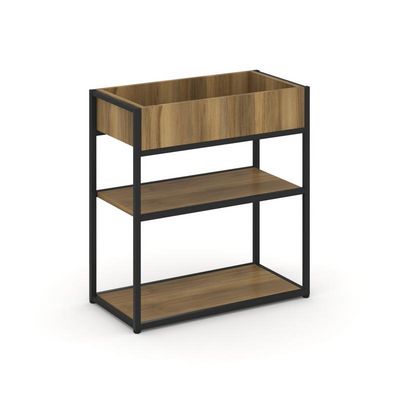 Rift RF.STM-013 (Сандал янтарный/Черный) Стеллаж металлический низкий приставной