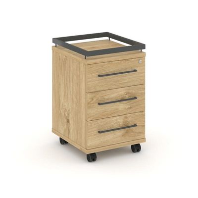 Rift RF.TM-003 (Тиквуд светлый/Антрацит) Тумба мобильная усиленная + рамка