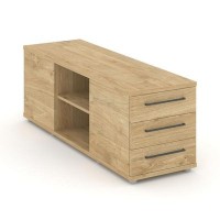 Rift RF.TOPD-002 (Тиквуд светлый/Антрацит) Тумба опорная/приставная