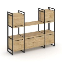 Rift RF.NS-002 (Тиквуд светлый/Черный) Шкаф комбинированый