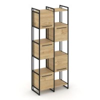 Rift RF.NS-003 (Тиквуд светлый/Черный) Шкаф комбинированый