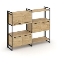 Rift RF.NS-004 (Тиквуд светлый/Черный) Шкаф комбинированый