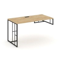 Rift RF.SPOT-013 (R) (Тиквуд светлый/Черный) Стол письменный для опорной тумбы правый