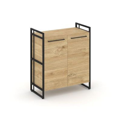 Rift RF.SS-21 (Тиквуд светлый/Черный) Шкаф 2 ниши широкий