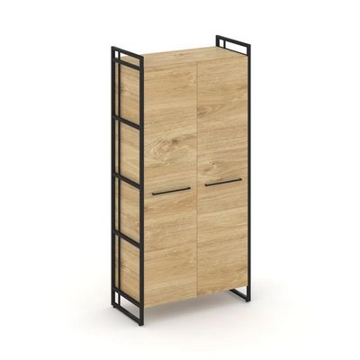 Rift RF.SS-41 (Тиквуд светлый/Черный) Шкаф 4 ниши широкий