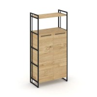 Rift RF.SS-43 (Тиквуд светлый/Черный) Шкаф 4 ниши широкий