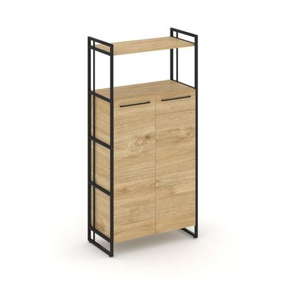 Rift RF.SS-43 (Тиквуд светлый/Черный) Шкаф 4 ниши широкий