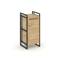 Rift RF.SU-21 (L) (Тиквуд светлый/Черный) Шкаф 2 ниши узкий