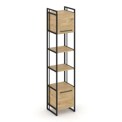 Rift RF.SU-54 (U) (Тиквуд светлый/Черный) Шкаф 5 ниш узкий