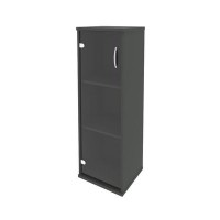 Riva А.СУ-2.4 Л (Антрацит) Шкаф средний узкий левый (1 средняя дверь стекло)