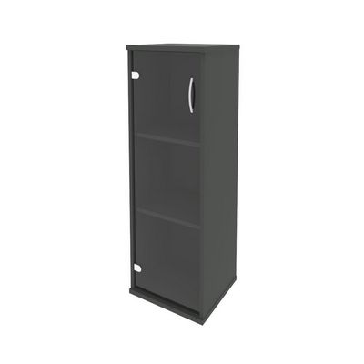 Riva А.СУ-2.4 Л (Антрацит) Шкаф средний узкий левый (1 средняя дверь стекло)