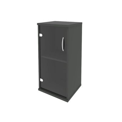 Riva А.СУ-3.2 Л (Антрацит) Шкаф низкий узкий левый (1 низкая дверь стекло)