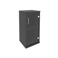 Riva А.СУ-3.2 Пр (Антрацит) Шкаф низкий узкий правый (1 низкая дверь стекло)