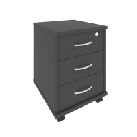Riva А.ТМ-3F (Антрацит) Тумба подкатная (3 ящика фолдинг, с замком)