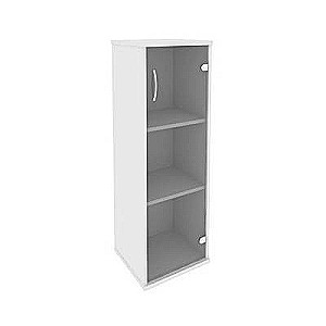 Рива А.СУ-2.4 Пр (Белый) Шкаф средний узкий правый (1 средняя дверь стекло)
