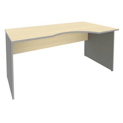 Riva А.СА-1 Пр (Клен/Металлик) Стол криволинейный правый