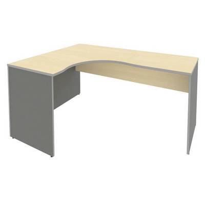 Riva А.СА-4 Л (Клен/Металлик) Стол криволинейный левый