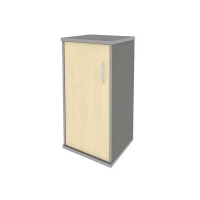 Riva А.СУ-3.1 Л (Клен/Металлик) Шкаф низкий узкий левый (1 низкая дверь ЛДСП)