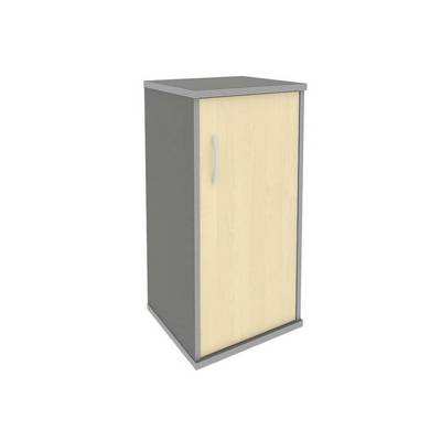 Riva А.СУ-3.1 Пр (Клен/Металлик) Шкаф низкий узкий правый (1 низкая дверь ЛДСП)