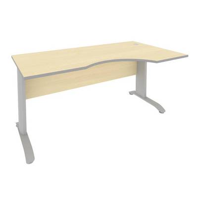 Riva ПЛ.СА-1 Пр (Клен/Металлик) Стол криволинейный правый