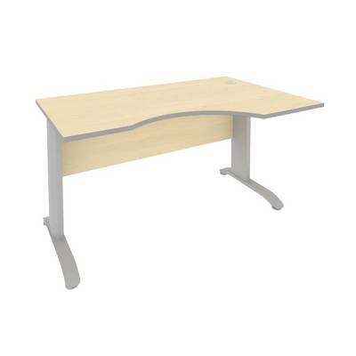 Riva ПЛ.СА-2 Пр (Клен/Металлик) Стол криволинейный правый