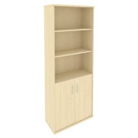 Riva А.СТ-1.1 (Клен) Шкаф высокий широкий (2 низкие двери ЛДСП)