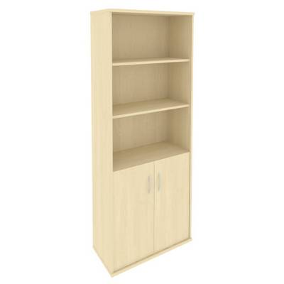 Riva А.СТ-1.1 (Клен) Шкаф высокий широкий (2 низкие двери ЛДСП)