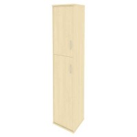 Riva А.СУ-1.8 Л (Клен) Шкаф высокий узкий левый (1 средняя дверь ЛДСП, 1 низкая дверь ЛДСП)