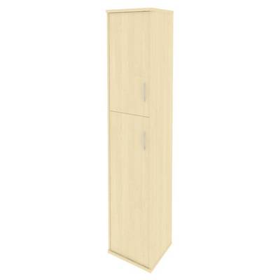 Riva А.СУ-1.8 Л (Клен) Шкаф высокий узкий левый (1 средняя дверь ЛДСП, 1 низкая дверь ЛДСП)