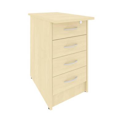 Riva А.ТП-4.2F (Клен) Тумба приставная (4 ящика фолдинг, с замком)