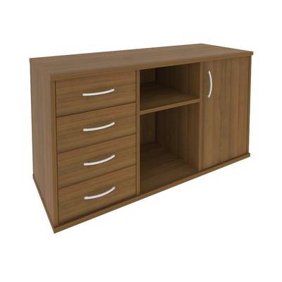 Riva А.МТ-2F (Орех гварнери) Тумба под оргтехнику сервисная (4 ящика фолдинг)