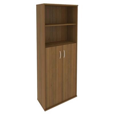 Riva А.СТ-1.6 (Орех гварнери) Шкаф высокий широкий (2 средние двери ЛДСП)