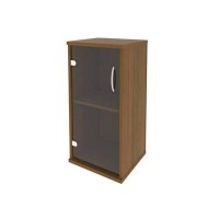 Riva А.СУ-3.2 Л (Орех гварнери) Шкаф низкий узкий левый (1 низкая дверь стекло)