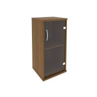 Riva А.СУ-3.2 Пр (Орех гварнери) Шкаф низкий узкий правый (1 низкая дверь стекло)