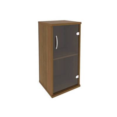 Riva А.СУ-3.2 Пр (Орех гварнери) Шкаф низкий узкий правый (1 низкая дверь стекло)