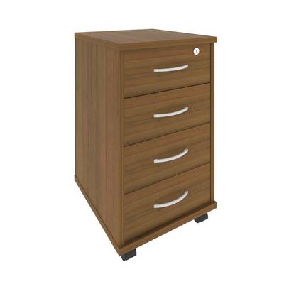 Riva А.ТМ-4F (Орех гварнери) Тумба подкатная (4 ящика фолдинг, с замком)