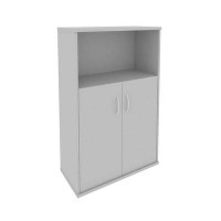 Riva А.СТ-2.1 (Серый) Шкаф средний широкий (2 низкие двери ЛДСП)