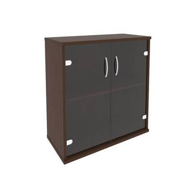 Riva А.СТ-3.2 (Венге цаво) Шкаф низкий широкий (2 низкие двери стекло)