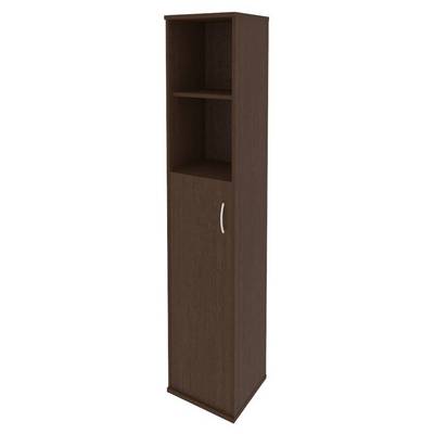 Riva А.СУ-1.6 Л (Венге цаво) Шкаф высокий узкий левый (1 средняя дверь ЛДСП)