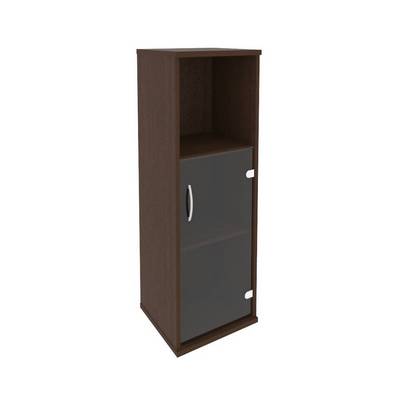 Riva А.СУ-2.2 Пр (Венге цаво) Шкаф средний узкий правый (1 низкая дверь стекло)