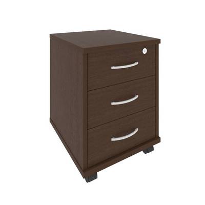 Riva А.ТМ-3F (Венге цаво) Тумба подкатная (3 ящика фолдинг, с замком)