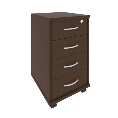 Riva А.ТМ-4F (Венге цаво) Тумба подкатная (4 ящика фолдинг, с замком)