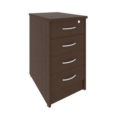 Riva А.ТП-4.1F (Венге цаво) Тумба приставная (4 ящика фолдинг, с замком)