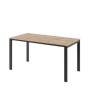 Саньяна N-22 (Дуб вотан) Стол одинарный на металлокаркасе